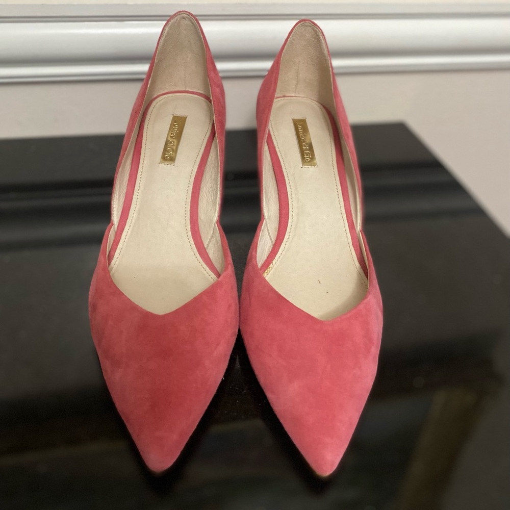 Louise et Cie Coral Suede Pointed-Toe Heels